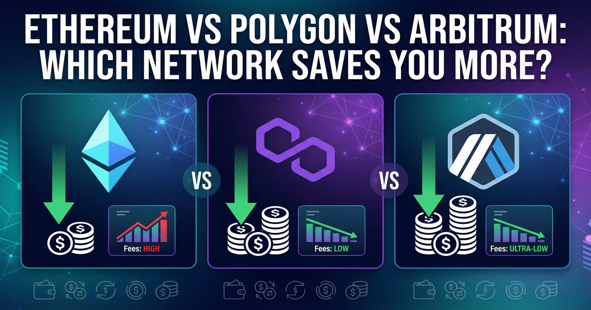 Comparison of Ethereum, Polygon, and Arbitrum for DeFi - Cost savings and network analysis