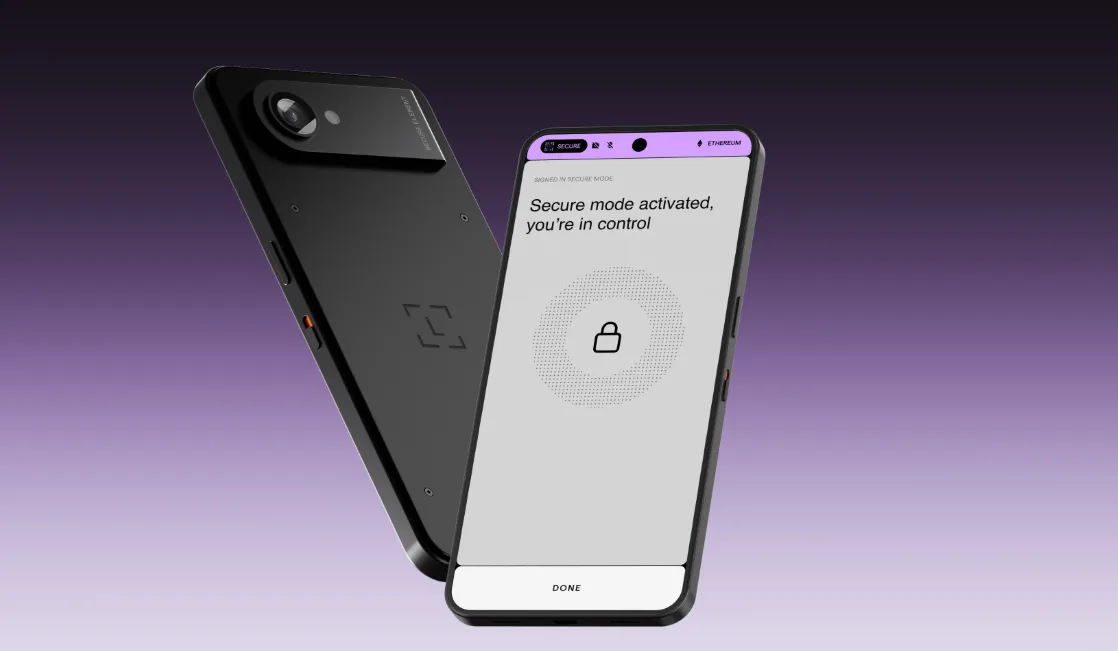 Ledger Atom security device announced at Ledger Op3n 2026, shown front and back in Secure Mode
